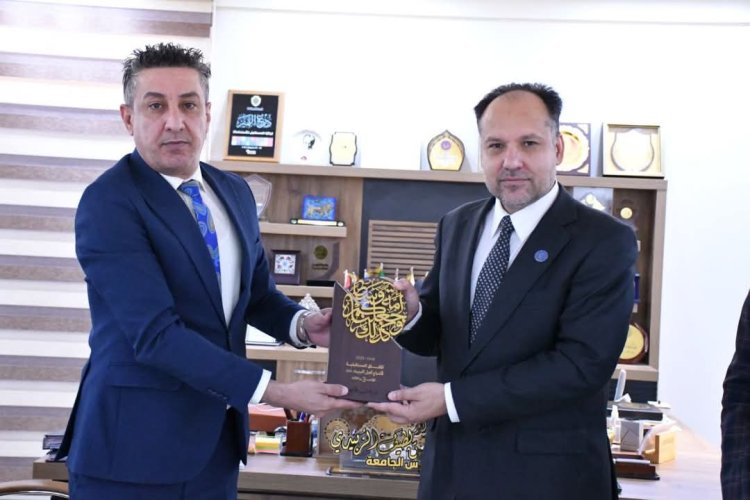 مؤسسة إنكي تكرّم رئيس جامعة الفرات الأوسط التقنية لمشاركته في مؤتمرها الدولي الثالث